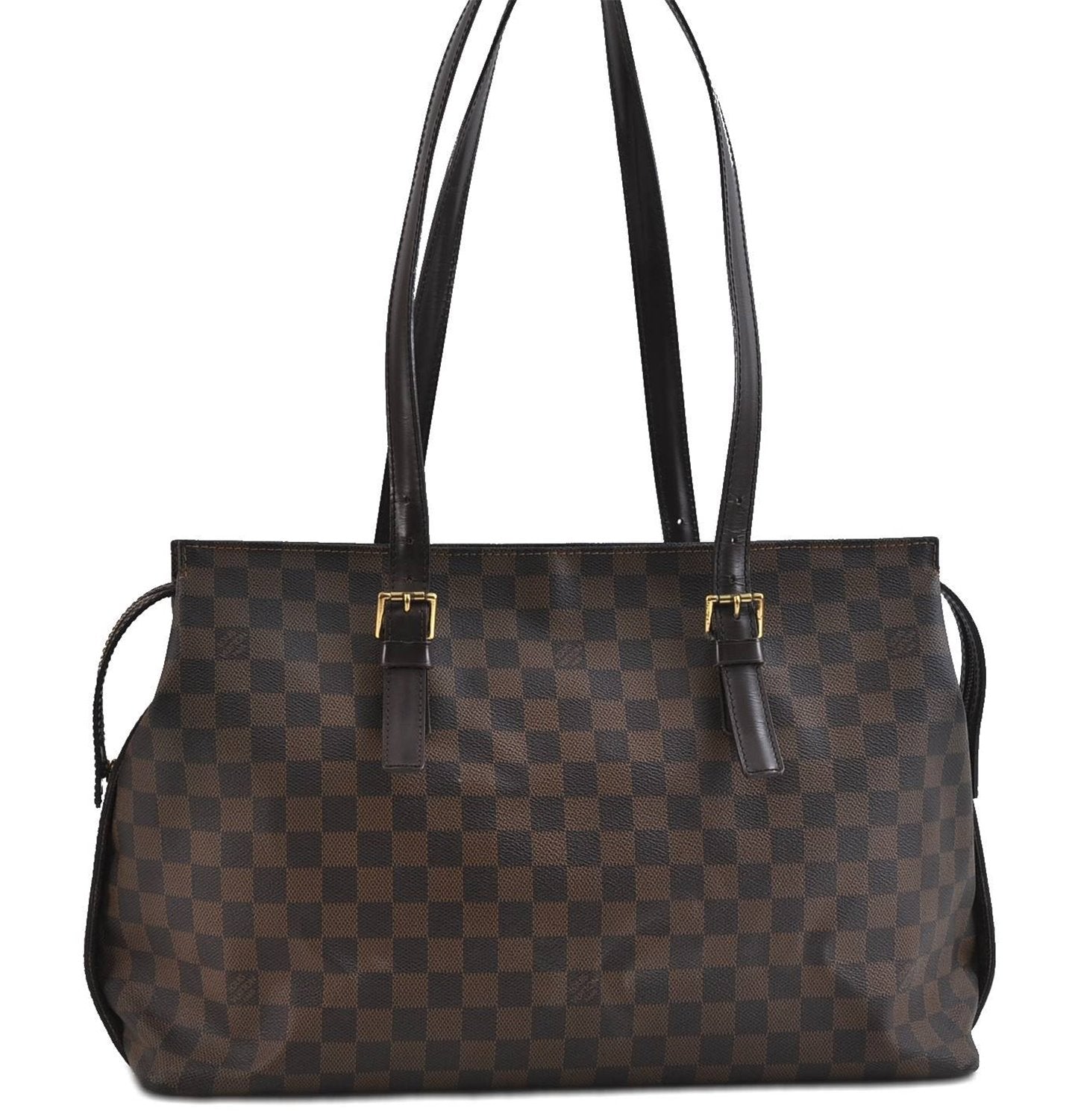 Authentic LOUIS VUITTON Damier Chelsea Shoulder Tote Bag N51119 LV 6717C