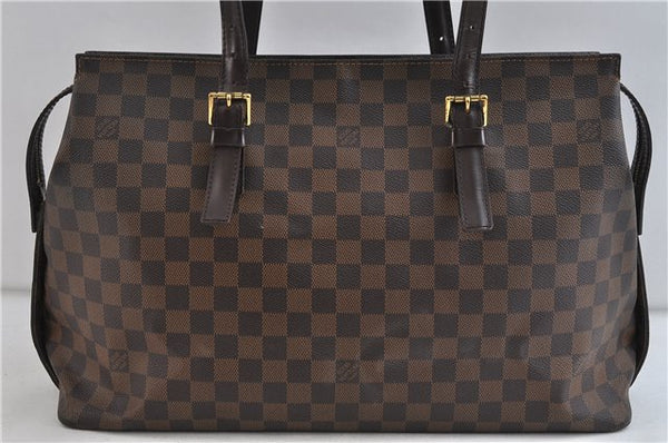 Authentic LOUIS VUITTON Damier Chelsea Shoulder Tote Bag N51119 LV 6717C