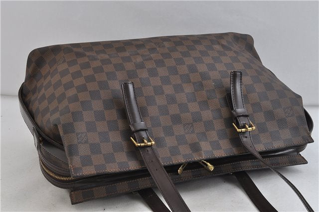 Authentic LOUIS VUITTON Damier Chelsea Shoulder Tote Bag N51119 LV 6717C