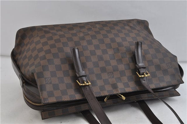 Authentic LOUIS VUITTON Damier Chelsea Shoulder Tote Bag N51119 LV 6717C