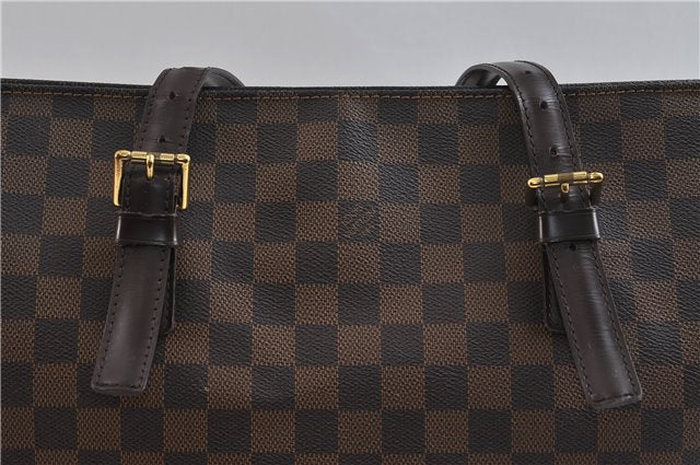 Authentic LOUIS VUITTON Damier Chelsea Shoulder Tote Bag N51119 LV 6717C