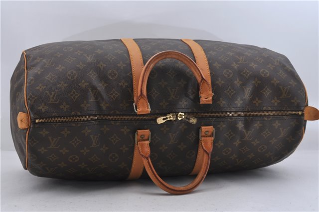 Authentic Louis Vuitton Monogram Keepall 55 Travel Boston Bag M41424 LV 6717D