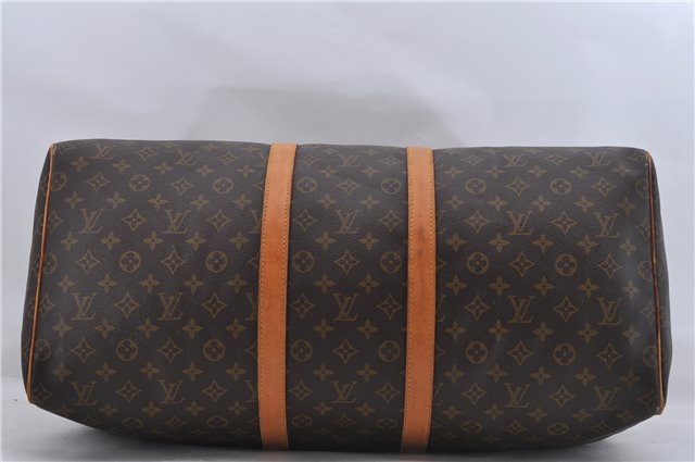 Authentic Louis Vuitton Monogram Keepall 55 Travel Boston Bag M41424 LV 6717D