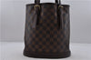 Authentic Louis Vuitton Damier Marais Bucket Shoulder Bag N42240 LV 6720D