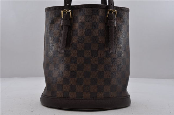 Authentic Louis Vuitton Damier Marais Bucket Shoulder Bag N42240 LV 6720D