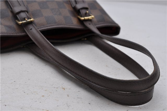 Authentic Louis Vuitton Damier Marais Bucket Shoulder Bag N42240 LV 6720D