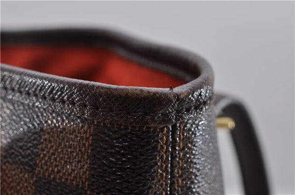 Authentic Louis Vuitton Damier Marais Bucket Shoulder Bag N42240 LV 6720D