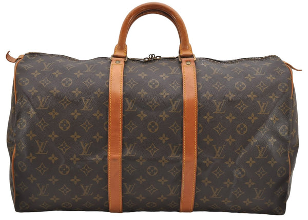 Authentic Louis Vuitton Monogram Keepall 50 Travel Boston Bag M41426 LV 6721D