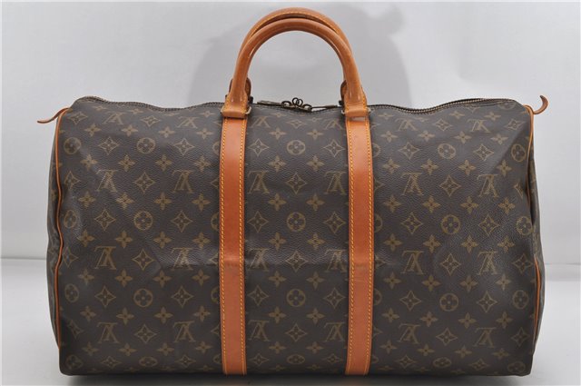 Authentic Louis Vuitton Monogram Keepall 50 Travel Boston Bag M41426 LV 6721D