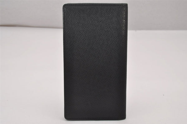 Authentic Louis Vuitton Taiga Porte Cartes Credit Wallet Black M31002 LV 6722I