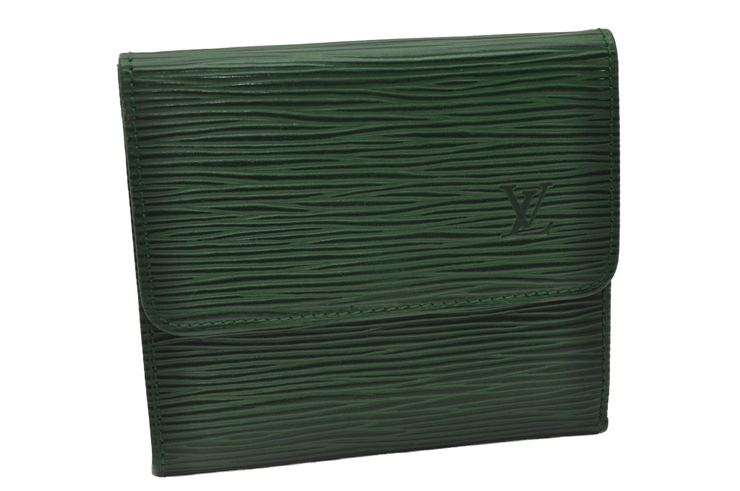 Louis Vuitton Epi Porte Monnaie Billets Cartes Credit Wallet M63484 Green 6723I