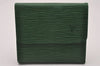 Louis Vuitton Epi Porte Monnaie Billets Cartes Credit Wallet M63484 Green 6723I