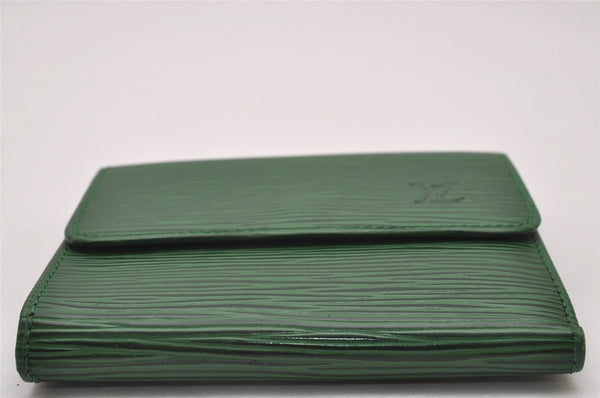 Louis Vuitton Epi Porte Monnaie Billets Cartes Credit Wallet M63484 Green 6723I