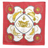 Authentic HERMES Carre 90 Scarf "SPRINGS" Silk Red 6724E