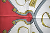 Authentic HERMES Carre 90 Scarf "SPRINGS" Silk Red 6724E