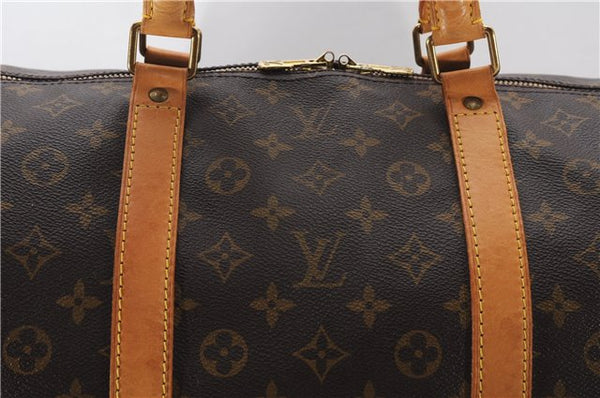 Authentic Louis Vuitton Monogram Keepall Bandouliere 60 M41412 Boston Bag 6724F