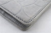 Authentic CHANEL Camellia Calf Skin Long Wallet Purse Light Blue 6726C