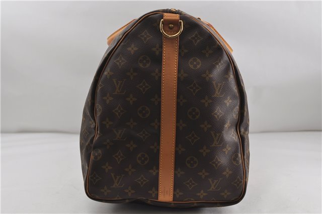 Auth Louis Vuitton Monogram Keepall Bandouliere 60 Boston Bag M41412 LV 6726D