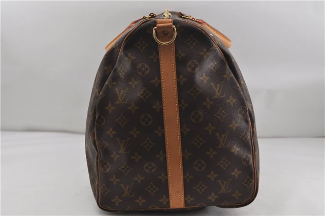 Auth Louis Vuitton Monogram Keepall Bandouliere 60 Boston Bag M41412 LV 6726D