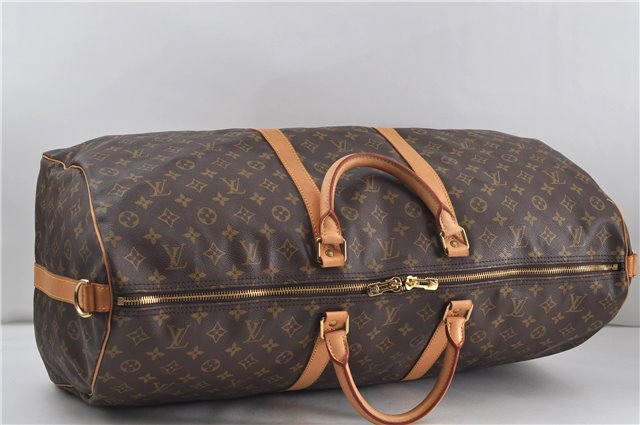 Auth Louis Vuitton Monogram Keepall Bandouliere 60 Boston Bag M41412 LV 6726D