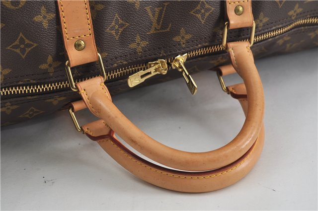 Auth Louis Vuitton Monogram Keepall Bandouliere 60 Boston Bag M41412 LV 6726D