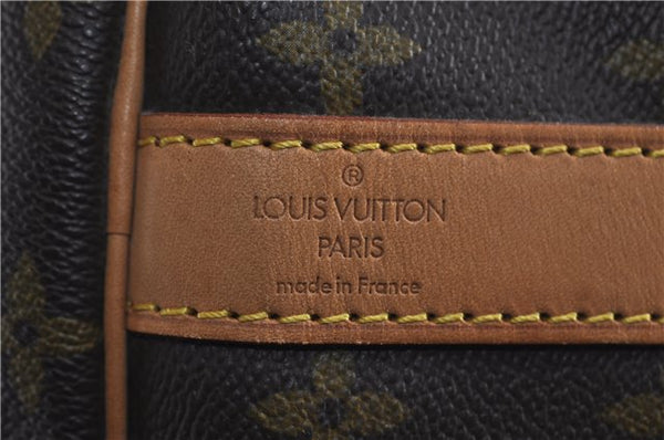 Auth Louis Vuitton Monogram Keepall Bandouliere 60 Boston Bag M41412 LV 6726D
