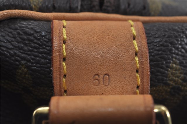 Auth Louis Vuitton Monogram Keepall Bandouliere 60 Boston Bag M41412 LV 6726D