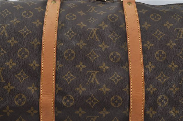 Auth Louis Vuitton Monogram Keepall Bandouliere 60 Boston Bag M41412 LV 6726D
