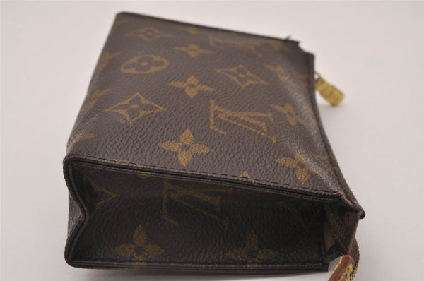 Authentic Louis Vuitton Monogram Poche Toilette 15 M47546 Cosmetics Pouch 6726I