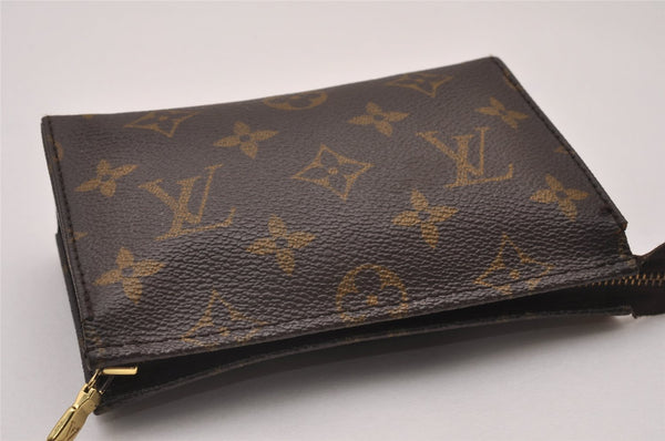 Authentic Louis Vuitton Monogram Poche Toilette 15 M47546 Cosmetics Pouch 6726I
