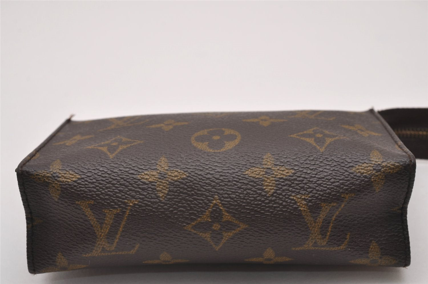 Authentic Louis Vuitton Monogram Poche Toilette 15 M47546 Cosmetics Pouch 6726I