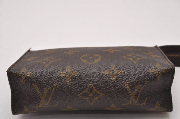 Authentic Louis Vuitton Monogram Poche Toilette 15 M47546 Cosmetics Pouch 6726I