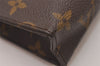 Authentic Louis Vuitton Monogram Poche Toilette 15 M47546 Cosmetics Pouch 6726I