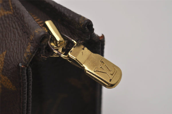Authentic Louis Vuitton Monogram Poche Toilette 15 M47546 Cosmetics Pouch 6726I