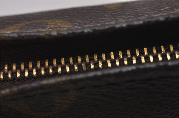 Authentic Louis Vuitton Monogram Poche Toilette 15 M47546 Cosmetics Pouch 6726I