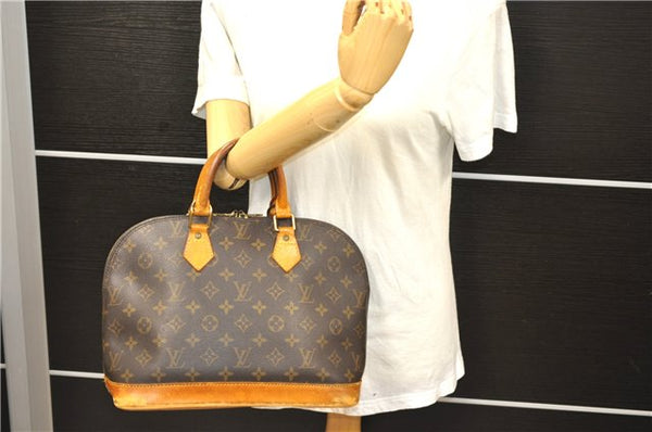Authentic LOUIS VUITTON Monogram Alma Hand Bag M51130 LV 6727C