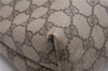 Authentic GUCCI Web Sherry Line Shoulder Tote Bag GG PVC Leather Brown 6728F