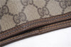 Authentic GUCCI Web Sherry Line Shoulder Tote Bag GG PVC Leather Brown 6728F