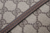 Authentic GUCCI Web Sherry Line Shoulder Tote Bag GG PVC Leather Brown 6728F