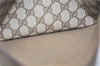 Authentic GUCCI Web Sherry Line Shoulder Tote Bag GG PVC Leather Brown 6728F
