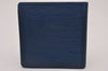 Authentic Louis Vuitton Epi Portefeuille Marco Wallet Purse Blue M60613 LV 6728I