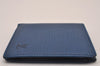 Authentic Louis Vuitton Epi Portefeuille Marco Wallet Purse Blue M60613 LV 6728I