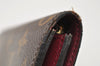 Authentic Louis Vuitton Monogram Portefeuille Emilie Wallet M60697 Purple 6730I