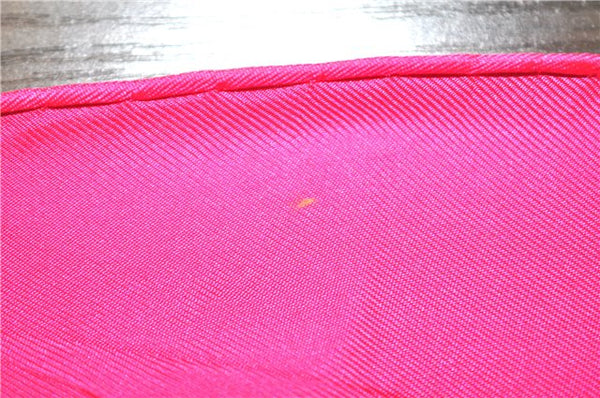 Authentic HERMES Carre 90 Scarf "1789 LIBERTE EGALITE" Silk Pink 6731E