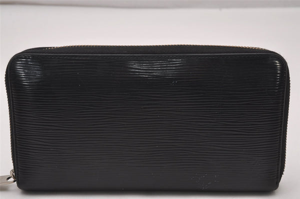 Authentic Louis Vuitton Epi Zippy Organizer Long Wallet Black M63852 LV 6731I