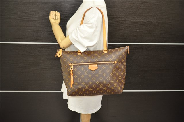 Authentic Louis Vuitton Monogram Iena MM Shoulder Tote Bag M42267 LV 6732D