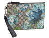Authentic GUCCI GG Blooms PVC Clutch Hand Bag Purse 546349 Navy Blue 6732F