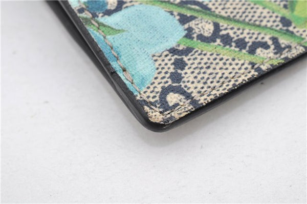 Authentic GUCCI GG Blooms PVC Clutch Hand Bag Purse 546349 Navy Blue 6732F