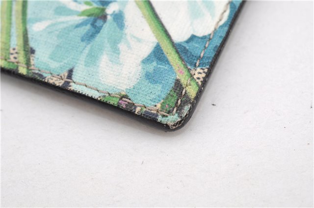 Authentic GUCCI GG Blooms PVC Clutch Hand Bag Purse 546349 Navy Blue 6732F