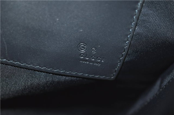 Authentic GUCCI GG Blooms PVC Clutch Hand Bag Purse 546349 Navy Blue 6732F